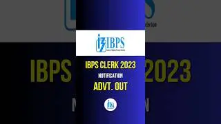 IBPS Clerk 2023-24 Notification Advertisement OUT #govtjob #ibpsclerk #shorts