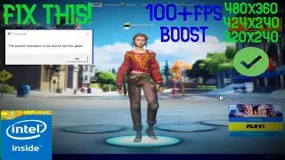 How To Play On The Lowest Resolutions In Chapter3! (FPS BOOST ON INTEL GRAPHICS)