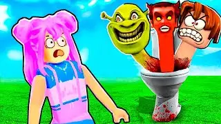 СКИБИДИ ТУАЛЕТЫ В РОБЛОКС ХОТЯТ ПОЙМАТЬ МЕНЯ! Skibi Toilets ROBLOX