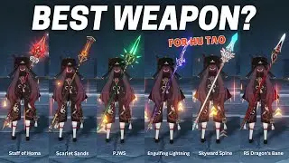HER BEST WEAPON? - Hu Tao 5-STAR Weapon Test (w/ R5 Dragon's Bane) | Genshin Impact