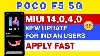 Poco F5 5G Miui 14.0.4.0 New Update | Poco F5 5G June 2023 New Software Update | Hidden Features