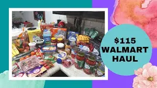 $115 Walmart Grocery Haul | Family of 4 | January 2023