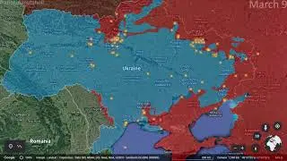 Russo-Ukrainian War: 9th of March Mapped using Google Earth