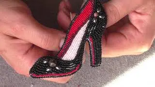 Брошь Туфелька. Мастер класс