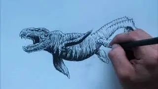 Speed Drawing Leviadon Sea Monster