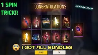 GOLD RUSH ROYALE FREE FIRE | 1 SPIN 100%WORKING TRICK | CLAIM ALL NEW BUNDLES & EMOTES