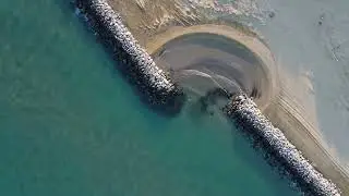 Aerial view - Bibione Adriatic Sea
