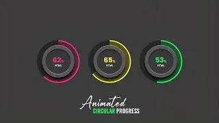 How to Make an Animated Circular Progress Bar in CSS & Javascript