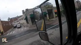 Tight Boston Driving. Box Truck Driving