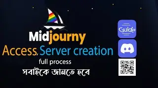 How to use Midjourney AI Art Generator (Access in Discord Server) -Full Guide - QR code