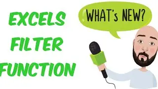 How to use Excels New Filter Function