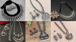 best affordable oxidised silver jewellery with price//link in description