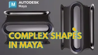 How To Model Complex Shape In Maya: Autodesk Maya Tutorial|3D Modeling