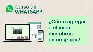 ¿Cómo agregar o eliminar miembros de un grupo de WhatsApp? | Curso de Whatsapp