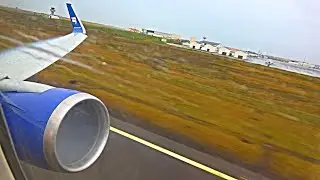 RAINY BOEING 767 TAKE OFF @ KEFLAVIK, ICELAND
