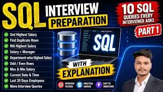 Top 10 SQL Interview Questions & Answers | Oracle SQL Interview Preparation | Part 1