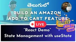 Unlock React Skills 🔓✨: Live Session on Building an Amazon Cart Feature 🛒💻#VenkateshMogili #WebGuru