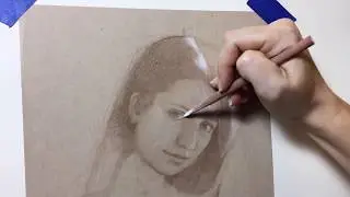 Speed Drawing: Portrait Demo in Pencil on Toned Paper Video