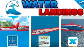 Trying WATER LANDINGS In Flight Sims - TFS, RFS, Infinite Flight | PTFS, X-Plane, Microsoft FS