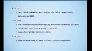 1 1 History of oracle What is oracle