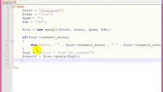 MySQLi programming multiple selecting file