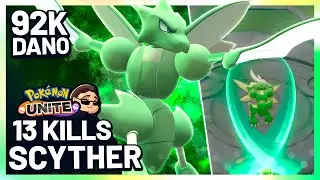SCYTHER É MUITO DIVERTIDO! Um Ótimo Assassino! Pokemon Unite Scyther Gameplay