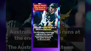 Highest Power Play Score in T20I.@drinfoshort #shorts #short #viral #T20Cricket #CricketNews