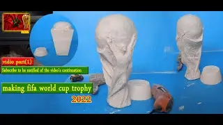 How to make fifa world cup trophy on gypsum?Moroco 2030 #worldcup2023 #diytrophy #fifaawards
