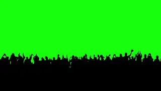 Green Screen | Chroma Key | Crowd of people green screen | 4K | HD