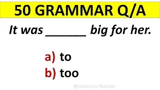BEST GRAMMAR QUIZ. 50 GRAMMAR QUESTIONS. ENGLISH GRAMMAR TEST. English Grammar Quiz.