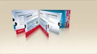 Booklet, Staggered Pages Landscape