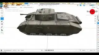 Британский танк (A33 Excelsior) 3D Модель