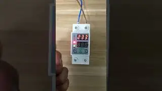 63A 230V  Din rail adjustable over and under voltage protector relay with over current protection