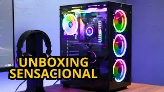 Unboxing SENSACIONAL Gabinete Gamer Rise Mode  Glass, Mid Tower, ARGB, 6x Fans !