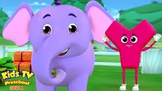 ABC Song, Phonics Song with Bob the Train, आकार गीत, Shape Song, Kids Learning Rhymes