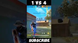 1 VS 4 CLUTCH 🥵 SQUAD DESTROY IN SECOND 🥶 #shorts #freefire #tondegamer #tgrnrz #freefireshorts