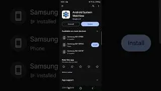 Google Updates Android System WebView #webview #androidapps