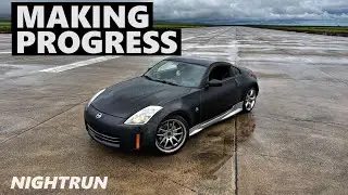 AIRPORT DRIFTING in my HR 350Z | NIGHTRUN