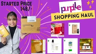 Purple Shopping Haul/Unboxing Haul😊 #themayavlog #maya