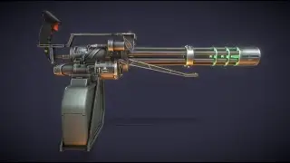 Minigun(Apocalypse Weapons: Minigun) в 3D от Hitoshi Matsui