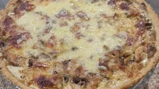Киш с курицей и грибами. Порадуйте себя и своих близких!