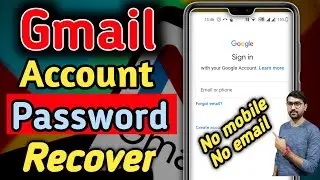 How To Recover Gmail Password Without Recovery Email And Phone Number | Recover Gmail Password