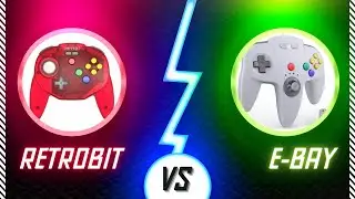 RetroBit Tribute 64 vs. Ebay KnockOff N64 Controller