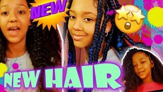 NEW HAIR ! #BLUEBOXBRAIDS #MIXEDGIRLSHAIR #CURLYHAIR #KIDSHAIRSTYLES  #MIXEDGIRLSHAIRSTYLES