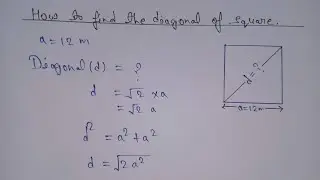 How to Calculate Diagonal of a Rectangle (Gunia Kaise Nikale)
