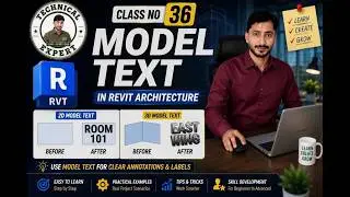 Model Text in Revit Architecture || Model Text || Revit in Urdu and Hindi || Revit 2021 || Class #36