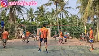 Semifinal 1 Putra TG (Doni, Aji, Bayu, Heri cs) vs Poris (Galang, Potong, Rizki cs) || Voli Terbaru