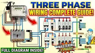 3 phase Distribution Board Wiring | 3 phase to single phase | How to   wire three phase DB Box