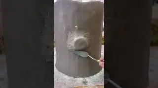 Как делать сучки на дереве из цемента. Артбетон