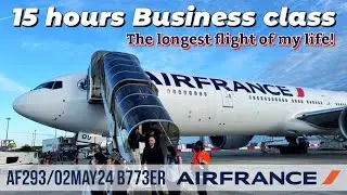 ✈️ The longest flight of my life｜Air France｜Business｜Tokyo to Paris｜AF293